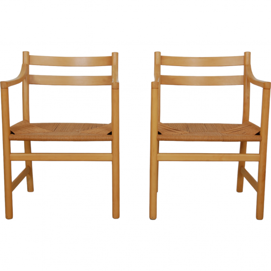 Set of two hans Wegner CH-46 armchairs