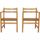 Set of two hans Wegner CH-46 armchairs