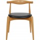 Set of 5 Hans Wegner Elbow chairs of oak