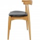 Set of 5 Hans Wegner Elbow chairs of oak