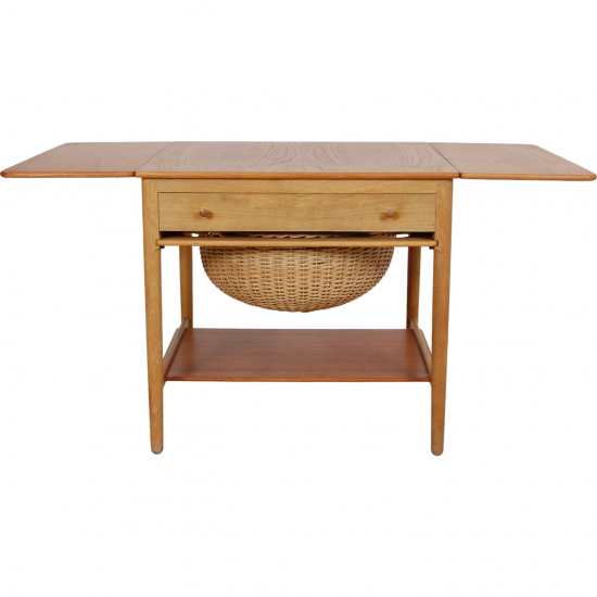 Hans Wegner Sewing table of teak and oak