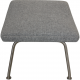 Hans Wegner CH445 Wingchair with stool in grey Hallingdal fabric