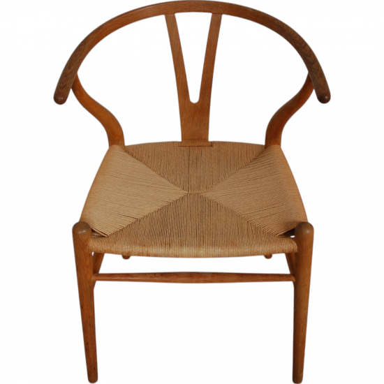 Sæt af 4 Hans Wegner CH24 stole i eg