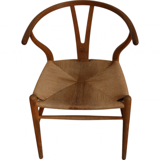 Sæt af 4 Hans Wegner CH24 stole i eg