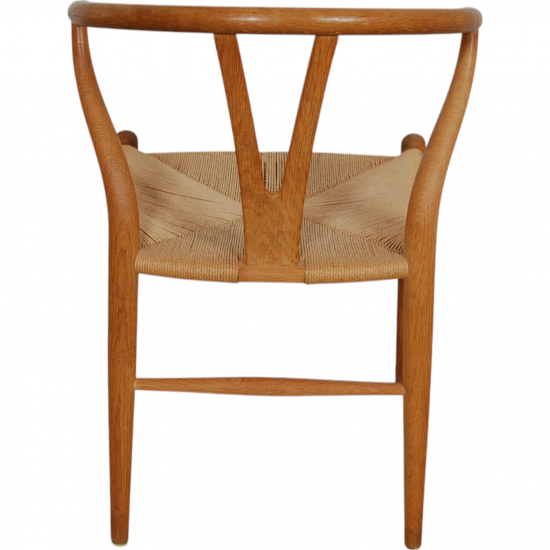 Sæt af 4 Hans Wegner CH24 stole i eg