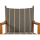 Hans Wegner 1788 loungestol i stribet stof