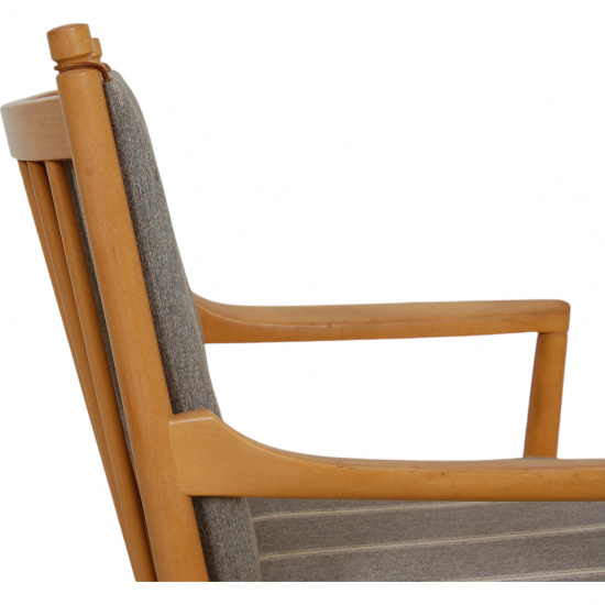 Hans Wegner 1788 lounge chair in stripped fabric