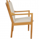 Hans Wegner 1788 chair in white fabric