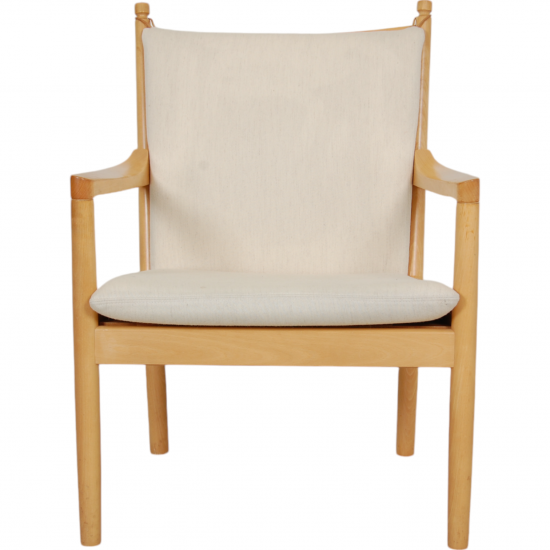 Hans Wegner 1788 stol i hvidt stof