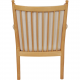 Hans Wegner 1788 chair in white fabric