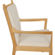 Hans Wegner 1788 chair in white fabric