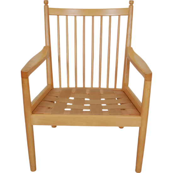 Hans Wegner 1788 chair in white fabric