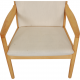 Hans Wegner 1788 chair in white fabric