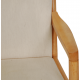 Hans Wegner 1788 chair in white fabric