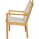 Hans Wegner 1788 chair in white fabric