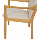 Hans Wegner 1788 chair in white fabric