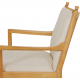 Hans Wegner 1788 chair in white fabric