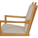 Hans Wegner 1788 chair in white fabric