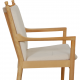 Hans Wegner 1788 chair in white fabric