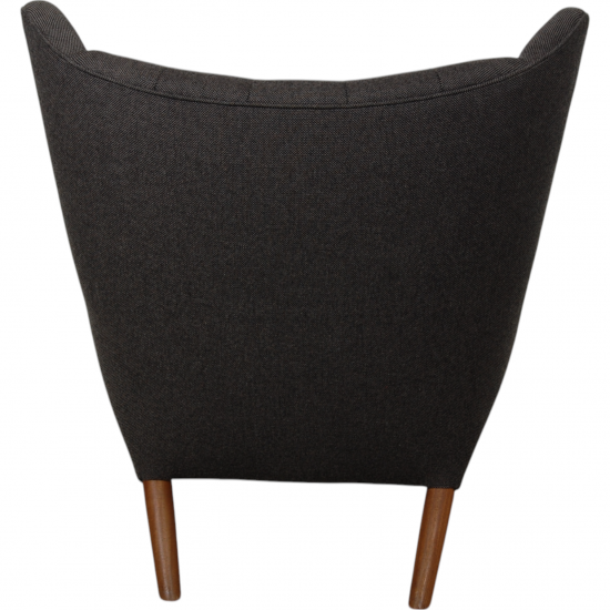 Hans Wegner Papa bear chair in dark grey Hallingdal fabric