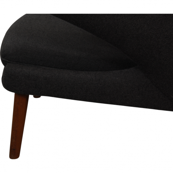 Hans Wegner Papa bear chair in dark grey Hallingdal fabric