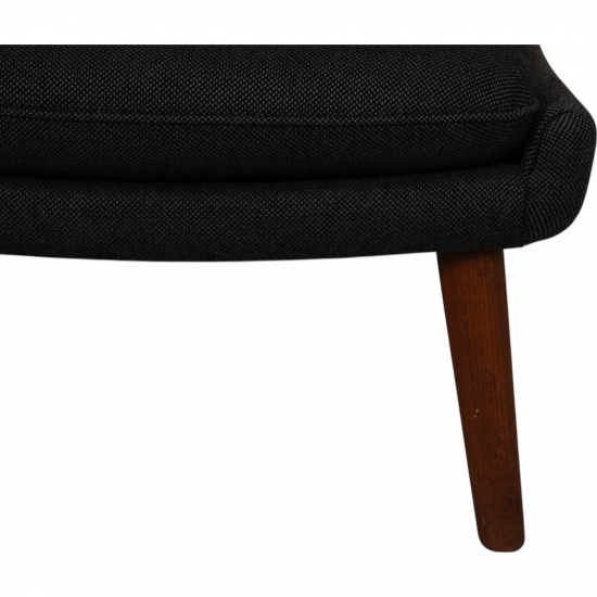 Hans Wegner Papa bear chair in dark grey Hallingdal fabric