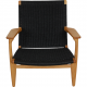 Hans Wegner CH-25 med sort naturflet