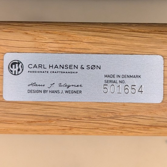 Hans Wegner CH-25 med sort naturflet