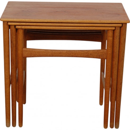 Hans Wegner stacking tables of teak