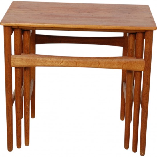 Hans Wegner stacking tables of teak