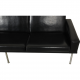 Hans Wegner AP34 3-seater airport sofa in black leather