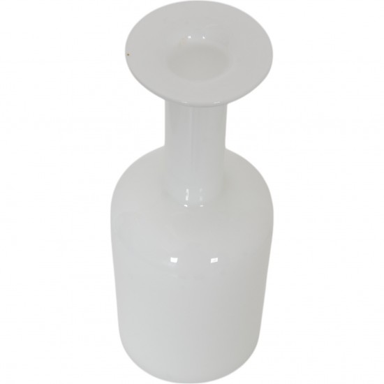 Holmegaard hvid vase H:25,5 Cm