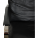 Preben Fabricius Conversation chair model 710 in black leather