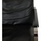 Preben Fabricius Conversation chair model 710 in black leather