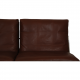 Fabricius and Kastholm 3 pers sofa with brown leather