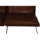 Fabricius and Kastholm 3 pers sofa with brown leather