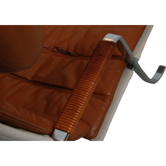 Fabricius And Kastholm Grashopper lounge chair in cognac leather