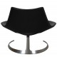 Fabricius and Kastholm Scimitar chair in black leather no. 20 