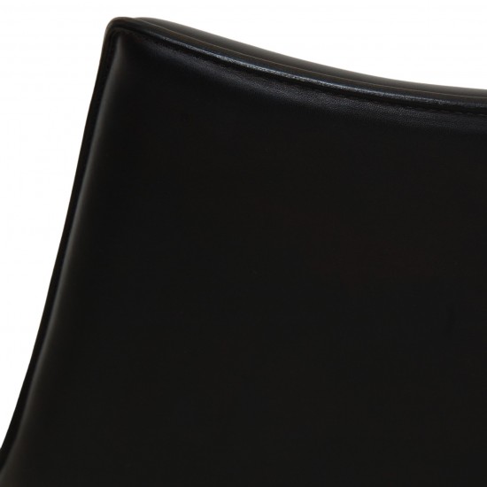 Fabricius and Kastholm Scimitar chair in black leather no. 20 