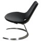 Fabricius and Kastholm Scimitar chair in black leather no. 20 