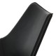 Fabricius and Kastholm Scimitar chair in black leather no. 20 