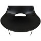 Fabricius and Kastholm Scimitar chair in black leather no. 20 