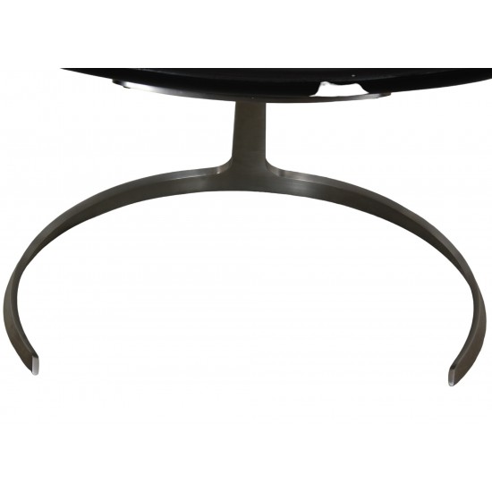 Fabricius and Kastholm Scimitar chair in black leather no. 20 