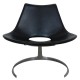 Fabricius and Kastholm Scimitar chair in black leather no.21