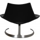 Fabricius and Kastholm Scimitar chair in black leather no.21