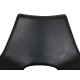 Fabricius and Kastholm Scimitar chair in black leather no.21