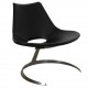 Fabricius and Kastholm Scimitar chair in black leather no.21