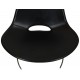 Fabricius and Kastholm Scimitar chair in black leather no.21