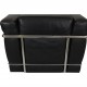 Le Corbusier LC 2/1 chair in black leather 