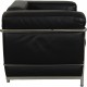 Le Corbusier LC 2/1 chair in black leather 